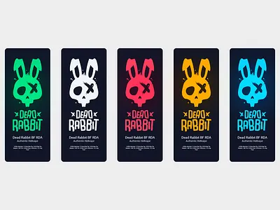 Dead Rabbit animal branding colors design logo rabbit rebrand remake vape vector