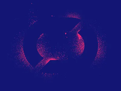 Spray Painted blue blue and pink brand exploration grafitti logo pink spray paint