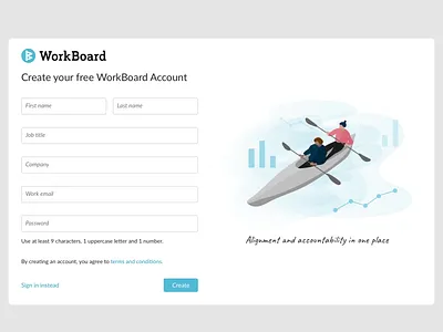 Registration Page + Illo clean digital illustration minimal modern product illustration ui vector