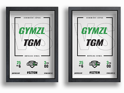 Match Poster - GYMZL Cup Poster design flat floorball match match match invite match poster poster poster design posters