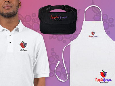 Juice & Jam Shop Apparel Design apparel apron branding graphics identity jam jelly juice juicery polo print retail shirt visor