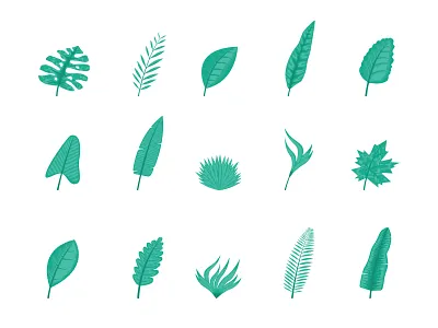 Leaf icon icon set leaf
