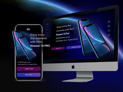 Landing page HUAWEI inspired