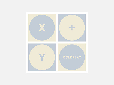 X&Y – Coldplay 100 day project album cover design coldplay minimalism personal project typography