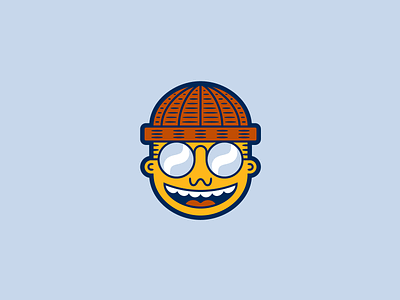 Milton's Noggin character design illustration simple vector