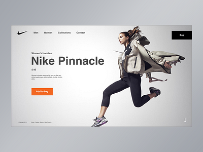 Nike Pinnacle design ui uidesign web