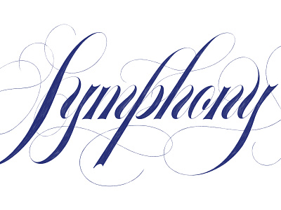 Symphony Sketch custom type hand lettering ipad lettering ipad sketch lettering lettering sketch script sketch type