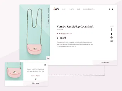 Shopping Website adobe xd design shopping ui website