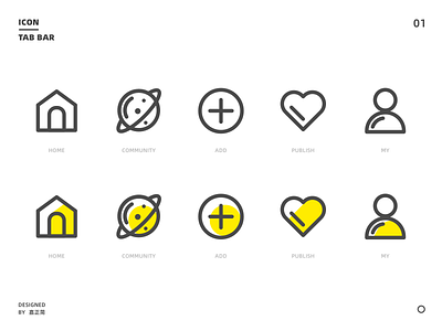 Tab bar icon app design icon ui
