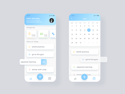 To-do list app app application calendar design interface design to do list ui design uiux