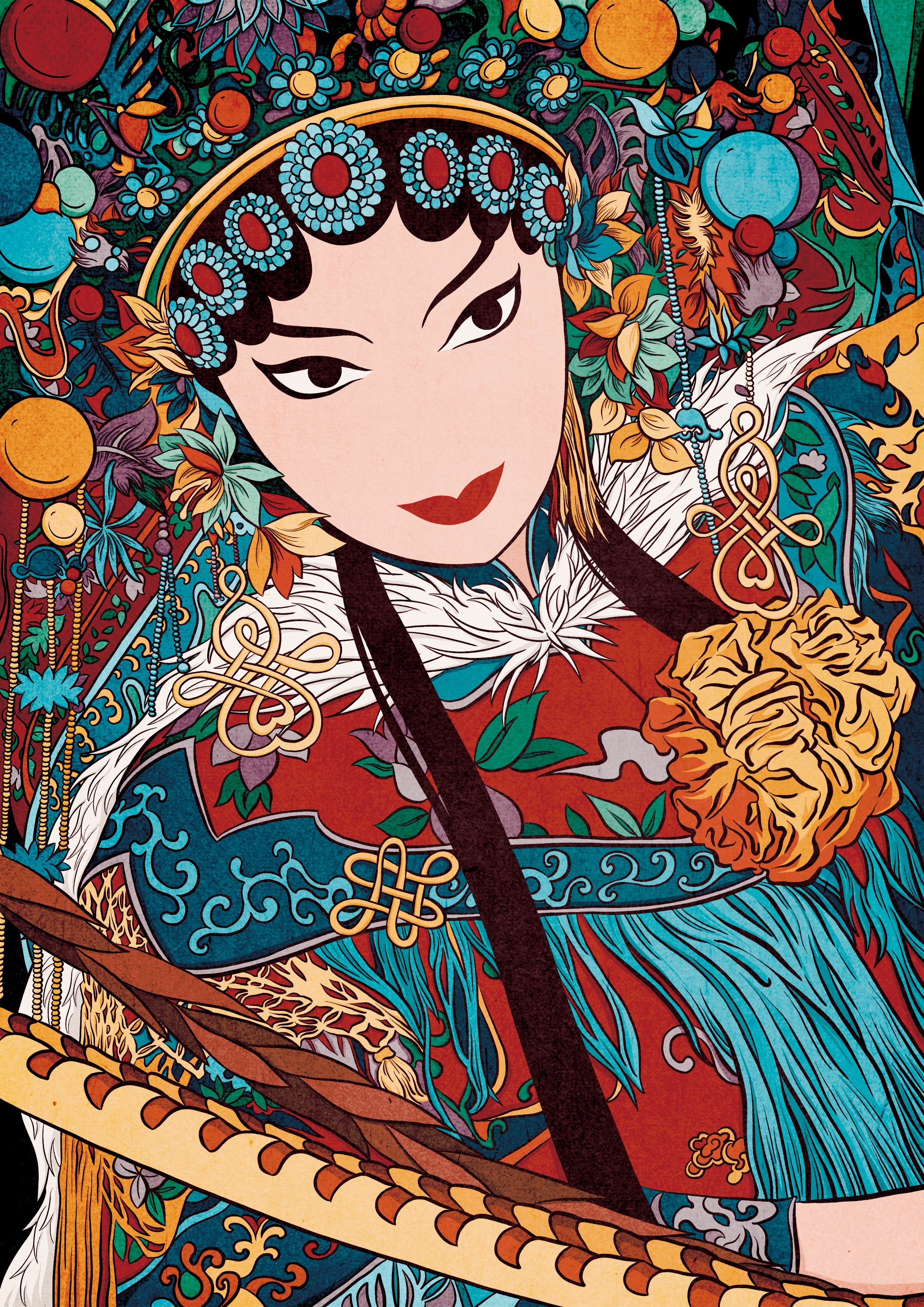 Chinese Opera artwork chinese chinese opera culture digital art drawing illusrtration opera traditional