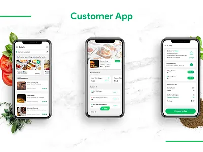 On Demand Restaurant App Design & Development app branding design designer icon illustration interface landing page layout logo typography ui uidesign ux vector web webdesign website