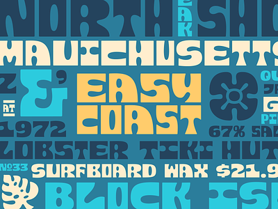 Easy Coast Font easycoastfont font merch type typedesign