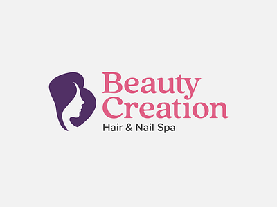 Beauty Salon Logo b beauty brand identity branding hair logo logo design nail salon woman