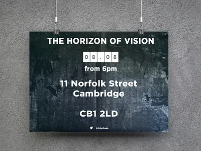 Event U P D A T E ! creativehunger design designmadness enjoy the moment gallery art intaglio print poster poster design uxlover