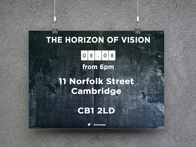 Event U P D A T E ! creativehunger design designmadness enjoy the moment gallery art intaglio print poster poster design uxlover