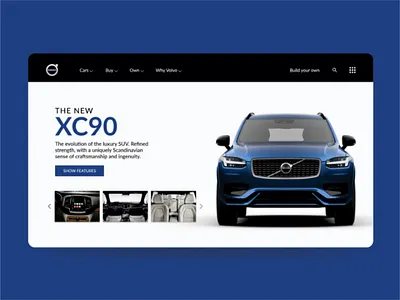 Landinpage for Volvo XC90 dailyui graphic graphic design landing landing page landingpage ui uichallenge uidesigner uidesing ux uxdesign volvo xc90