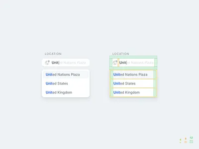 Choose location 8pt 8pt grid dropdown spacing ui