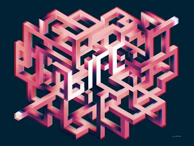 Life digital art illusion illustraion isometric art isometric design procreate