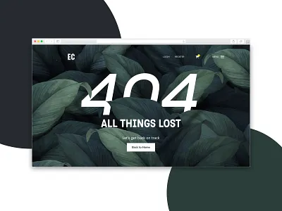 404 Screen - Electric Castle Concept 404 404 design 404 error 404 screen 404page electric castle festival design illustration landing page landing page concept landing page design landing page ui modern ui user interface web web design web designs webdesign website