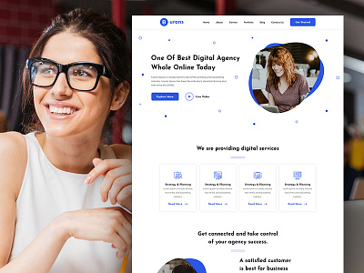 Burans - Digital Agency Landing Page business business portfolio design agency digital marketing event landing page landing page design landing pages psd template services startup