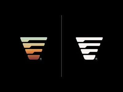 V MTN Logomark abstract blockchain brand branding coin crypto eth fintech gradient hike logo logomark minimal mountain startup surf tech trail travel v