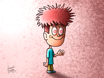 Marco Red (final) 2danimation cartoon characterdesign characterdevelopment conceptart digital2d illustration photoshop art red texture