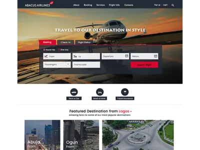Abacus Airline Mockup branding design logo ux