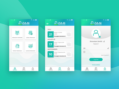 Upload Dribbble design perum jasa tirta ii ui ui design uiux user interface