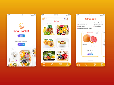 Fruit App Design