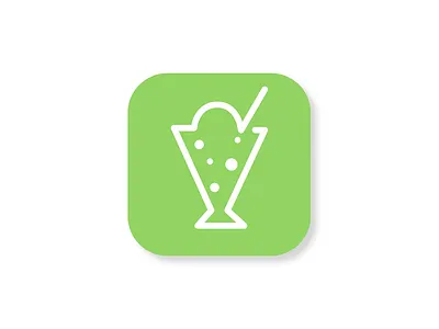 Daily UI #005 App Icon. An app for melon soda float enthusiasts! adobexd app appicon daily ui dailyui dailyui 005 icon