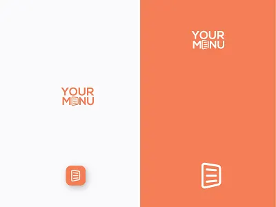 Your Menu- Food App app brand branding design food app icon icon design icon designs identity logo typography