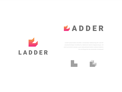 LEDDER 3d animation brand branding combination design dualmeaning graphic graphic design illustration ladder logo modern motion graphics simple symbol typography ui ux vector