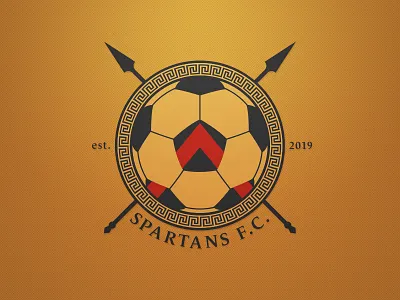 Spartans FC Logo. Weekly Logo Project 18/52 bold branding clean concept flat flat design logo modern spartans sport logo sports vector