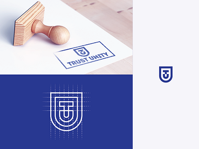 "Trust Unity" Logo Grid brand brand identity branding design grid icon identity identity design illustrator letter t letter u logo logo design logo grid logodesign logos logotype minimalist modern monogram