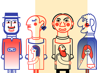 people inside people: everyone gets to be whoever they want character design graphic design illustration