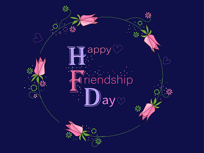 happy friendship day design flat graphics design icon illustration illustrator logo vector