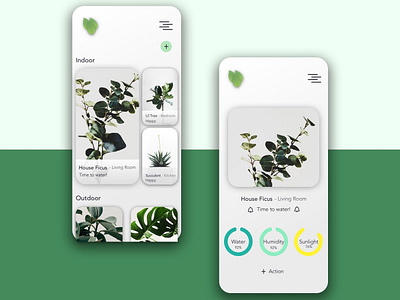 A Plant Monitoring Concept houseplant plant plantmonitoring plantparent ui uiux