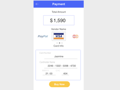 UI_Challenge_Day2 dailyui2 payment ui uidaily uidailychallenge