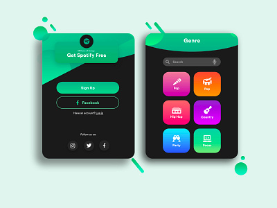 Spotify App animation app branding clean dashboard design game graphic design icon illustration interaction ios iphone logo store ui ux web web design website