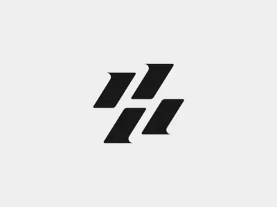 Hasty H fast haste logo shapes