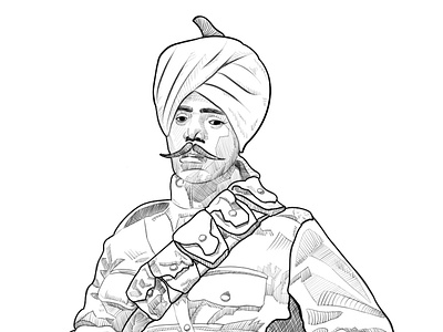Soldier character design digitalart hatching ink soldier study ww1