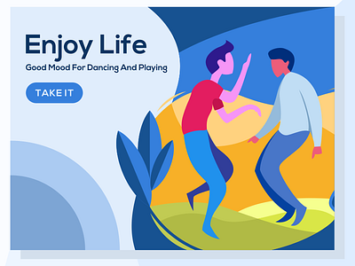 Design Illustrations To Dance And Have Fun animation app brand branding design designs fire flame flat illustration logo type typography ui ux vector web website