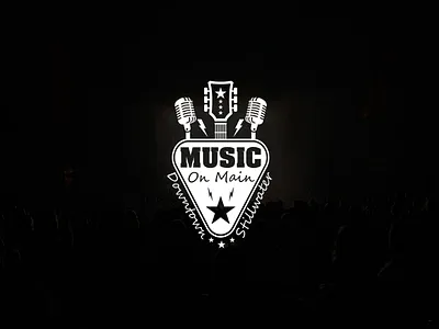 Music on Main Logo logo vintage