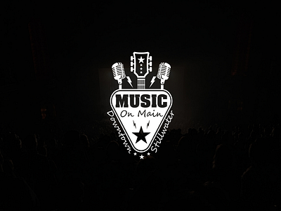 Music on Main Logo logo vintage