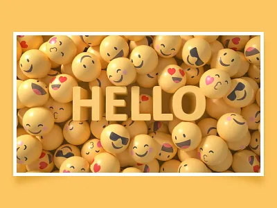 Hello c4d emoji octane