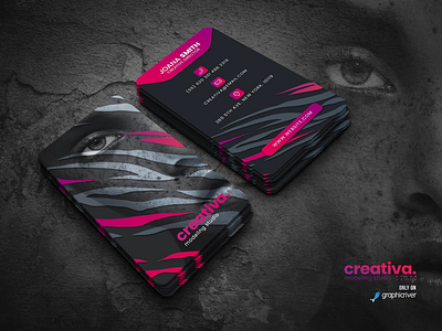 Business Card Template PSD beauty business business card design fashion graphic hairstyle makeup modeling print professional studio violet
