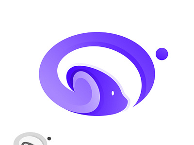 Cat golden ratio gradient icon illustration illustrator logo
