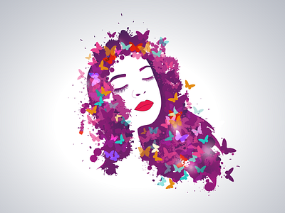 Girl illustration vector