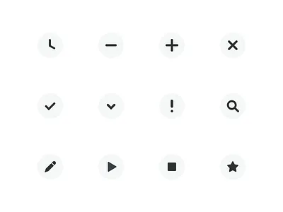 Timeular : Basic Icons app clean desktop icon macos minimal product productivity simple time tracker tracker app ui ux